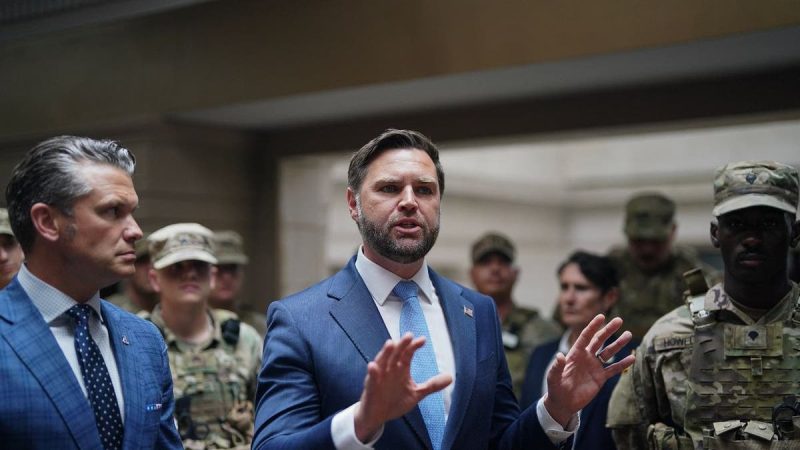 A throng of protesters chanted slogans as Vice President JD Vance thanked National Guard and police at Union Station in Washington, D.C. on Wednesday.
Vance praised law enforcement and said that violent crime had dropped by 35% in the nine days since President Donald Trump ordered the crackdown. The vice president appeared alongside Defense Secretary Pete Hegseth and White House deputy chief of staff Stephen Miller, each of whom remarked on the shouting protesters.
Over the past several years, Vance described Union Station as having vagrants, drug addicts, ‘chronically homeless’ people and the mentally ill threatening violence and attacking families in the public transportation hub. 
‘I think you hear these guys outside here screaming at us. Of course, these are a bunch of crazy protesters. But I’ll tell you, a couple of years ago, when I brought my kids here, they were screamed at by violent vagrants. And it scared the hell out of my kids,’ Vance said. 
‘I know that we’ve traded now, some violent, crazy people who are screaming at kids with a few crazy liberals who are screaming at the vice president. But I think that’s a very worthwhile trade to make, because we want our people to be able to enjoy our beautiful cities,’ Vance continued. ‘This is your city. You should feel free to come and visit here.’ 
Vance also clashed with a reporter who asked if he had evidence of Washington’s crime problem. 
‘You just have to look around – obviously D.C. has a terrible crime problem,’ he said, pointing to how Department of Justice and FBI statistics ‘back it up.’ 
‘Just talk to a resident of this city, this beautiful, great American city,’ Vance said. ‘We hear these people outside screaming ‘Free D.C.’ Let’s free D.C. from lawlessness.’
‘It is kind of bizarre we have a bunch of old, primarily White people who are out there protesting the policies that keep people safe when they have never felt danger in their entire lives,’ the vice president added. 
Miller was even more blunt, describing many of the protesters as ‘elderly’ and ‘over 90 years old.’
‘We’re not going to let communists destroy a great American city, let alone the nation’s capital,’ Miller said, deriding the protesters as ‘stupid White hippies.’
‘For too long, 99% of this city has been terrorized by 1% of this city,’ Miller said. ‘And the voices that you hear out there, these crazy communists, they have no connection to the city. They have no families. They weren’t raised in this city. They have no one that they’re sending to school in this city. They have no jobs in this city. They have no connections to this community at all. They’re the ones who’ve been advocating for the 1%. The criminals, the killers, the rapists, the drug dealers.’
The Trump administration’s crackdown on violent crime in D.C. has already netted hundreds of arrests. The show of force has swept up gang members, robbery suspects and immigration violators. On Friday alone, 52 people were arrested, including 28 illegal immigrants, while three guns were seized.
Federal teams have also cleared dozens of homeless encampments, and officials said those removals were carried out without confrontations or arrests.
The operation began quietly on Aug. 7 with the launch of the ‘Making D.C. Safe and Beautiful’ task force created by Trump in March through an executive order. 
He escalated it on Aug. 11 by temporarily seizing federal control of the Metropolitan Police Department (MPD) under emergency powers in the Home Rule Act, the first such move in U.S. history.
<i>Fox News’ Michael Dorgan contributed to this report</i>
This post appeared first on FOX NEWS