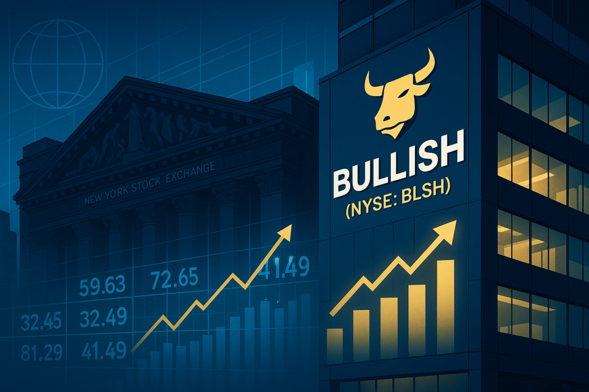 Crypto exchange Bullish (NYSE: BLSH) surged 6% on Thursday after posting a profit in its first quarterly result since going public, reversing a loss from the same period last year. The Peter Thiel-backed firm also announced it had secured key regulatory licenses in New York, strengthening its global footprint as it pushes further into regulated markets.Strong second-quarter resultsFor the second quarter of 2025, Bullish posted net income of $108.3 million, a sharp turnaround from a net loss of $116.4 million in the prior-year period. The company’s adjusted revenue came in at $57 million, above consensus estimates of $55.9 million, according to LSEG data. Adjusted EBITDA for the quarter was $8.1 million, also surpassing analyst expectations of $6.8 million.Bullish reported digital asset sales of $58.6 billion, compared with $49.6 billion in the same quarter last year, while trading volume rose 35% year-over-year to $179.6 billion. However, the company guided lower for the current quarter, projecting trading volume between $133 billion and $142 billion, alongside revenue of $69 million to $76 million and adjusted EBITDA of $25 million to $28 million.CEO Tom Farley, a former NYSE president, highlighted the company’s liquidity services growth, participation in the Consensus conference, and successful IPO as major achievements. “Our recent receipt of the prestigious New York DFS BitLicense is testament to our institutional rigor and truly global reach,” Farley said in a statement.Expanding regulatory footprintAlongside its financial results, <a href="https://invezz.com/news/2025/09/17/bullish-secures-new-york-bitlicense-as-it-eyes-us-launch/">Bullish announced that it had obtained both a BitLicense</a> and Money Transmission License from the New York State Department of Financial Services (NYDFS). The licenses will allow the firm to offer crypto spot trading and custody services in the state, a significant step for institutional credibility and access to the US market.The company pointed to these approvals as part of its broader regulatory expansion, which already includes a MiCA license uplift in Europe and existing licenses in Hong Kong. Farley said these moves position Bullish to compete as a “truly global” exchange at a time when regulators are increasingly demanding compliance and transparency from digital asset firms.Market reaction and analyst viewsShares of Bullish rose 6.75% to $58.02 on Thursday. The stock, which debuted on the NYSE on August 13 through a <a href="https://invezz.com/news/2025/08/13/bullish-ipo-raises-1-1b-valuation-climbs-to-5-4b-in-nyse-debut/">$1.1 billion IPO priced at $37</a>, has gained momentum on the back of stronger-than-expected results and regulatory milestones.Analysts reacted positively to the earnings report. At least four brokerages raised their price targets, with Citigroup lifting its target to $70 from $66 and Jefferies raising its view to $58 from $49. Jefferies noted that Bullish is showing “momentum in new customer adds, product roll-out, and broader utilization of its platform.”Overall, four of the 10 brokerages covering the stock rate it as a “strong buy” or “buy,” while the remainder rate it “hold.” The median price target currently stands at $59, according to LSEG data.Meanwhile, Bernstein SocGen reiterated a Market Perform rating with a $60 price target, pointing to quarter-over-quarter declines in trading volumes and compressed take rates, trends it attributed to lower crypto market volatility. The firm added that trading activity has already begun to recover in the third quarter, potentially improving conditions for Bullish and its peers.The post <a href="https://invezz.com/news/2025/09/18/bullish-shares-surge-6-after-earnings-beat-in-first-result-after-listing/">Bullish shares surge 6% after earnings beat in first result after listing</a> appeared first on <a href="https://invezz.com/">Invezz</a>