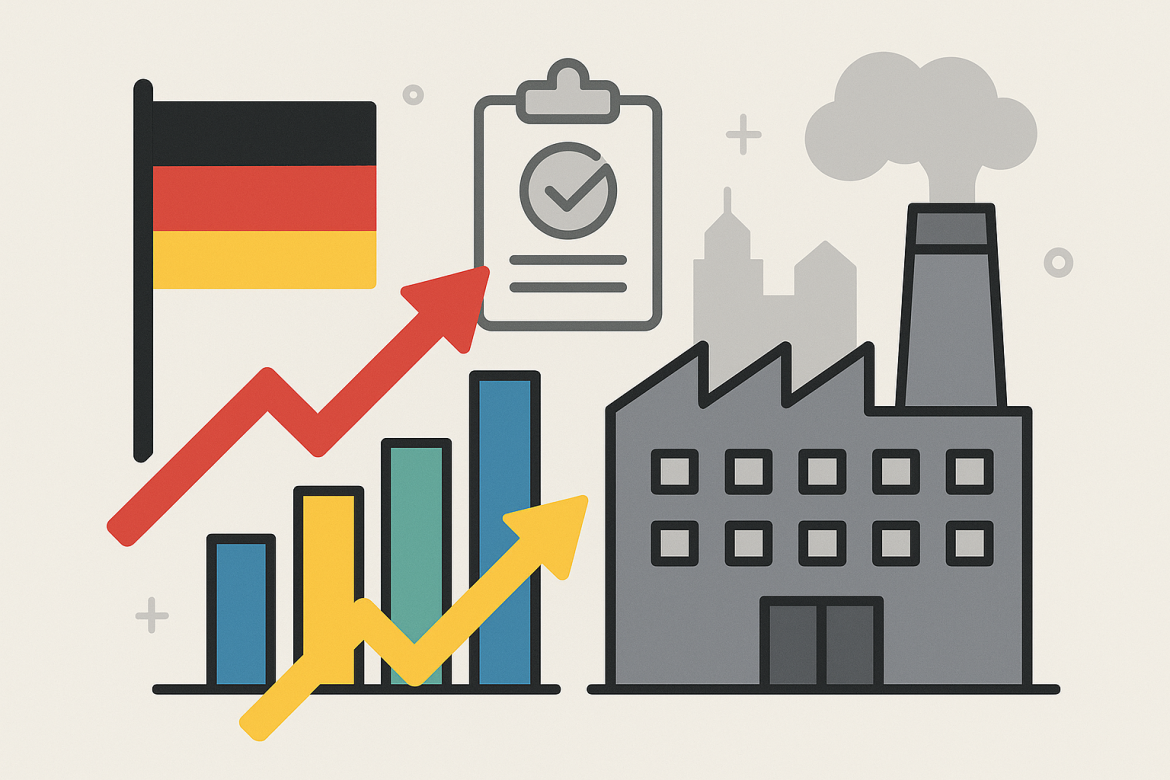 Germany’s private sector registered its fastest expansion in 16 months in September, driven by a rebound in services that balanced out continued weakness in manufacturing. The latest S&P Global Composite Purchasing Managers’ Index (PMI) climbed to 52.4 from 50.5, beating analysts’ expectations of 50.7 and moving further above the 50 mark, which separates growth from contraction. The data provides some relief for Europe’s largest economy, which has been struggling to regain momentum after output contracted by 0.3% in the second quarter of 2025 and is forecast to post only a slight annual increase.Services push activity higher<a href="https://www.bloomberg.com/news/articles/2025-09-23/german-private-sector-grows-at-quickest-in-16-months-on-services">The improvement</a> was powered by stronger demand in the services sector, where companies recorded rising activity. This offset a deeper contraction in manufacturing, where new orders dropped sharply despite production growth continuing for a seventh consecutive month. The divergence highlights the uneven recovery path for Germany’s economy, with service providers benefiting from stabilising demand while factories are exposed to weakening orders both at home and abroad.Cyrus de la Rubia, chief economist at Hamburg Commercial Bank, noted that although firms have been expanding production, the decline in new orders raises the risk of a slowdown if demand continues to weaken. He added that investment projects promised under Germany’s capital expenditure and incentive plans have yet to take visible effect, keeping business expectations subdued for the year ahead.Economic performance remains fragileGermany’s economy has faced a series of challenges, from energy costs to global trade tensions. After showing early strength in 2025, growth faltered in the second quarter. The Bundesbank has projected a modest increase in gross domestic product between July and September, supported by easing trade frictions with the US. A tariff accord between the European Union and President Donald Trump has helped reduce uncertainty and improve business sentiment for five consecutive months.However, analysts caution that the improvement in private-sector activity may be short-lived without stronger demand. Manufacturing remains under pressure, and service providers are also reporting concerns about orders. The PMI survey shows that firms are not yet confident about sustained growth, even with government support measures.Global PMI trendsGermany’s expansion came against the backdrop of solid PMI readings in other major economies. India and Australia reported figures well above 50 in September, although both saw slight declines from the previous month. Similar trends are expected in PMI data from the UK and the US later this week. Markets closely track PMI surveys, as they provide early signals of changes in economic conditions before official GDP data is published.The September figures for Germany highlight the importance of the services sector in stabilising overall activity while manufacturing struggles to gain traction. With demand slowing and investment projects still pending, the coming months will test whether Europe’s largest economy can maintain this fragile momentum.The post <a href="https://invezz.com/news/2025/09/23/germanys-private-sector-hits-16-month-high-as-services-offset-factory-slowdown/">Germany’s private sector hits 16-month high as services offset factory slowdown</a> appeared first on <a href="https://invezz.com/">Invezz</a>