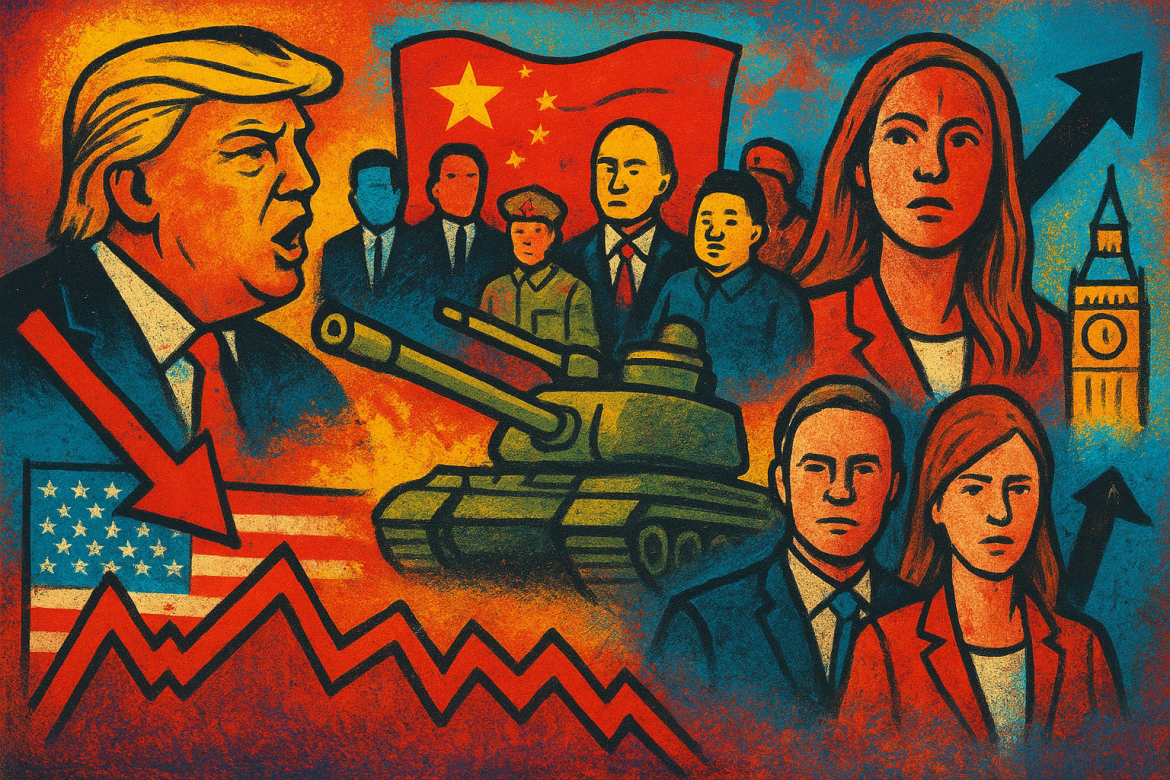 This was a week where power plays abroad and policy shocks at home rippled through politics and markets alike. From Beijing’s military pageantry with Moscow at its side to Washington’s immigration crackdown and renewed pressure on the Fed, the world’s biggest economies showed little interest in subtlety. In London, political turmoil deepened with a high-profile resignation and hurried reshuffle, while investors on Wall Street weighed a soft US jobs report that sharpened expectations of rate cuts.Here’s what you need to know.Trump’s week: Fed pressure intensifies, tech titans at the White HousePresident Donald Trump formally narrowed his shortlist for the next <a href="https://invezz.com/news/2025/09/04/federal-reserve-vs-us-president-a-century-of-power-pressure-and-autonomy/">Federal Reserve chair to three names</a> — National Economic Council head Kevin Hassett, former Fed Governor Kevin Warsh and current Governor Christopher Waller — underscoring the administration’s desire for faster easing as growth cools.In parallel, federal agents detained roughly 475 workers in a single-site immigration raid at Hyundai’s EV battery complex under construction in Georgia — work at the site was paused following the operation. South Korea protested after officials said more than 300 of those held were its nationals, heightening diplomatic sensitivities around supply chains and foreign direct investment. Earlier in the week, President Trump hosted a high-stakes dinner in the newly <a href="https://invezz.com/news/2025/09/05/trump-hosts-tech-titans-at-white-house-dinner-to-secure-600b-pledge-musk-no-show/">renovated Rose Garden on September 4</a>, bringing together a who’s who of Silicon Valley—Mark Zuckerberg, Tim Cook, Bill Gates, Sam Altman, Sundar Pichai, Satya Nadella, among over two dozen tech leaders.It was less a social call and more a staged display. Trump went around the table asking CEOs, “How much are you investing in our country?”—and the pledges poured in. Meta and Apple each committed about $600 billion in US investments through 2028Xi’s parade with Putin and Kim broadcasts strategic alignmentChina marked the WWII victory anniversary with a major military parade in Beijing attended by Russia’s Vladimir Putin and North Korea’s Kim Jong Un — a tableau designed to project cohesion among <a href="https://invezz.com/news/2025/09/05/trump-says-india-and-russia-have-been-lost-to-china-after-the-sco-meeting/">US rivals amid wars and sanctions</a>. The optics, sequencing, and state media framing were unambiguous: tighter political theatre, expanding defence ties, and shared grievance narratives. 3) UK shock: Rayner quits; Starmer executes a rapid Cabinet resetBritain’s Deputy Prime Minister Angela Rayner resigned after an ethics probe concluded she breached the ministerial code over underpaid stamp duty on a recent property purchase. The exit triggered <a href="https://invezz.com/news/2025/09/05/uk-cabinet-shake-up-keir-starmers-bold-reset-after-rayners-resignation/">a quick reshuffle</a>: David Lammy was moved to Deputy Prime Minister (and Justice Secretary), Yvette Cooper shifted to Foreign Secretary, and Shabana Mahmood took the Home Office, among other changes. The episode is a political blow to Prime Minister Keir Starmer and reopens debates about Labour’s internal balance of power. Wall Street: choppy finish, mixed weekUS equities slipped on Friday, even as the S&P 500 and Nasdaq eked out weekly gains; the Dow finished the week lower. Into the close, the Dow fell about 0.5%, the S&P 500 0.3%, and the Nasdaq was essentially flat on the day. For the week: Dow −0.3%, S&P 500 +0.3%, Nasdaq +1.1%. The tape reflected a push-pull between weak macro data and hopes for deeper Fed cuts.August nonfarm payrolls rose by only 22,000, with prior months revised to show a weaker trend; the unemployment rate ticked up to 4.3%. The Bureau of Labor Statistics’ release reinforced the rate-cut expectations going into the September Fed meeting.The post <a href="https://invezz.com/news/2025/09/06/weekly-recap-tech-titans-woo-trump-xis-political-theatre-starmers-reshuffle/">Weekly recap: tech titans woo Trump, Xi’s political theatre, Starmer’s reshuffle</a> appeared first on <a href="https://invezz.com/">Invezz</a>