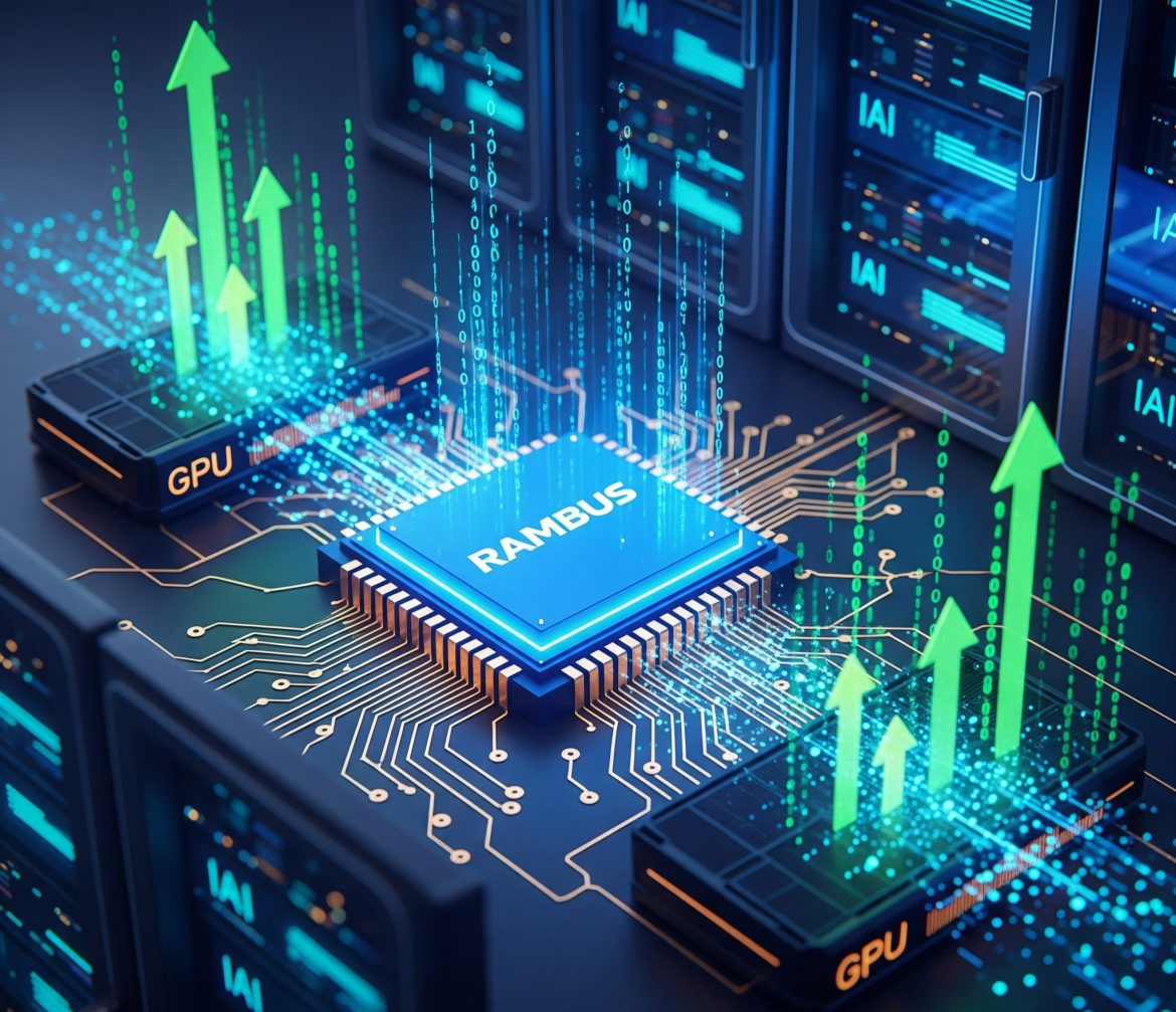 Rambus Inc. (NASDAQ: RMBS), a memory-chip company with deep exposure to artificial intelligence and data center markets, is gaining increasing attention from investors and analysts. Shares of the company have surged nearly 30% over the past week, fueled by optimism about the critical role of memory technology in powering AI applications.Rosenblatt Securities analyst Kevin Cassidy, who has long highlighted Rambus’s positioning in dynamic random-access memory (DRAM), raised his price target for the stock to $130 from $90 in a Wednesday note. The new target represents a 34% premium to Tuesday’s closing price.Memory chips gain spotlight in AI boomThe artificial intelligence boom has primarily drawn attention to chipmakers like Nvidia and Advanced Micro Devices, but memory-chip specialists are now emerging as crucial players in the ecosystem. DRAM is particularly essential for enabling high-speed data transfers between processors and memory, making it indispensable for AI workloads and advanced gaming applications.Rambus designs high-performance semiconductors and interface chips that help manage data movement between memory components and processors such as GPUs. The company’s portfolio also includes GDDR (graphics double data rate) memory technology, which allows for rapid data transfer needed for high-intensity tasks. Beyond data centers, Rambus’s products are used in automotive applications and security solutions.Cassidy and his team at Rosenblatt described Rambus as a “pure-play leader in data center DRAM,” underscoring its strategic importance in AI infrastructure. Recent data center deployment announcements suggest that demand for Rambus’s products could extend through at least 2026 and 2027.Revenue growth outlook remains strongAccording to Rosenblatt’s forecast, Rambus’s semiconductor revenue is expected to rise 40% year over year in 2025, followed by an additional 20% growth in 2026. The analysts cited “increasing dollar content per server” and rising server shipments as the key drivers.This optimistic outlook reflects broader momentum in the data center market, where companies are investing heavily to support AI applications. Rambus’s technologies, which focus on optimizing memory bandwidth and efficiency, are viewed as critical enablers of these large-scale deployments.Cassidy noted that the firm’s long-term investment thesis has centered on the growing importance of DRAM in AI deployment. “That thesis is playing out above our expectations,” he wrote, adding that Rambus remains well-positioned to capitalize on these structural tailwinds.Valuation overhang eases after accounting resolutionOne factor that had weighed on Rambus’s valuation in the past was uncertainty surrounding revenue recognition tied to licensing agreements. Recently, however, the company resolved key accounting issues, aligning its agreements with industry rules and clearing up investor concerns.Cassidy suggested that this resolution provided clarity that helped unlock Rambus’s recent stock rally. Even with the nearly 30% gain in the past week, the analyst maintained that the company’s growth story leaves “plenty of room to run” for investors.As AI adoption accelerates and data center demand expands, Rambus’s role in delivering the memory technologies underpinning this shift is drawing overdue recognition. For investors, the recent surge reflects both a re-rating of the stock and growing confidence that Rambus will continue to ride the AI wave well into the next decade.The post <a href="https://invezz.com/news/2025/09/17/rambus-stock-gains-30-in-a-week-whats-driving-the-rally/">Rambus stock gains 30% in a week: what’s driving the rally?</a> appeared first on <a href="https://invezz.com/">Invezz</a>