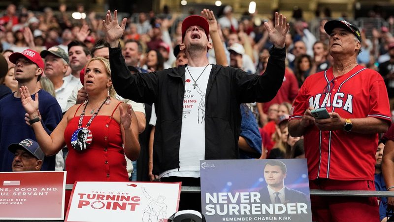 Conservatives are rallying around a message of ‘revival’ in the wake of Charlie Kirk’s assassination, with two commentators telling Fox News Digital that the right’s response to Kirk’s death stands in stark contrast to how the left reacted to the deaths of George Floyd, Michael Brown, and other high-profile cases involving police.
‘After Charlie’s assassination, we didn’t see violence. We didn’t see rioting,’ Charlie Kirk’s widow Erika told a packed arena gathered to celebrate her late husband’s life in Phoenix, Arizona on Sunday.
‘We didn’t see revolution. Instead, we saw what my husband always prayed he would see in this country,’ she continued. ‘We saw revival.’
In the wake of Kirk’s assassination, conservatives on social media have pointed out the contrast between the conservative response to the Kirk assassination and the response from Democrats in the aftermath of George Floyd’s death and other controversial political events. 
Floyd’s death in 2020 set off a chain reaction of violent protests causing at least hundreds of millions of dollars in damages in cities like Minneapolis, Portland, and Seattle, many of which were egged on by elected Democrats preaching a message of defunding the police. 
What was left after the violent 2020 summer was a massive increase in the number of murders, dealing a disproportionate blow to Black Americans, Fox News Digital previously reported. 
‘Let’s be blunt: when Charlie Kirk was assassinated, conservatives didn’t riot, loot, or torch cities,’ RNC surrogate and attorney Mehek Cooke told Fox News Digital. ‘As Erika said we gathered, we prayed, and we embraced revival. That’s the difference between the Right and the Left — and it’s clear as day. Conservatives don’t respond with destruction, because our movement is fueled by faith, not rage.’
‘Contrast that with the left’s response to George Floyd in 2020: riots tore through cities, billions in damage, businesses burned, and neighborhoods never recovered. From Baltimore to Portland, ‘justice’ is weaponized as a twisted justification for violence.’
Brilyn Hollyhand, a 19-year-old political commentator who was a friend of Kirk’s, told Fox News Digital that when he received the text that his mentor had been assassinated, ‘my first thought wasn’t to go burn down a Wendy’s or loot a CVS.’
‘My first thought was prayer. Prayer for his soul, his family, and his team,’ Hollyhand said. ‘Then, during the stages of grief, when I grew frustrated that my friend was murdered just for his political beliefs, I didn’t dye my hair blue, get a nose ring, and grab a bull horn – I wanted to do something effective with that frustration.’
Hollyhand says that going forward he will be partnering with TPUSA, the organization Kirk founded, to speak on 10 campuses this upcoming semester in an effort to ‘continue Charlie’s legacy of championing civil discourse.’
Cooke called it ‘profoundly significant’ that conservatives ‘chose peace in the face of tragedy’ and that ‘our actions spoke louder than their riots.’
Since Kirk’s death, conservatives have held vigils across the country and put up memorials, some of them vandalized by Kirk’s opponents, honoring the political commentator and rejecting calls for violence.
Over the past few years since the Floyd riots, liberal activists have taken to the streets on several occasions to oppose Republican policies, including earlier this year when violent protests erupted in Los Angeles in response to President Trump sending in federal resources to carry out his immigration agenda and deport illegal immigrants.
Those riots, which several elected Democrats referred to as ‘peaceful’, will cost taxpayers at least $32 million, Fox News Digital previously reported. 
Tyler Robinson, the 22-year-old suspect charged in Charlie Kirk’s murder, was much like the other young men that her husband encountered, Erika Kirk said at the memorial service. 
Charlie Kirk ‘wanted to save young men, just like the one who took his life,’ she told the massive crowd at State Farm Stadium.
‘Our Savior said, ‘Father, forgive them, for they know not what they do.’ That young man… I forgive him,’ Erika Kirk said, drawing a standing ovation. ‘I forgive him because it was what Christ did, and it’s what Charlie would do.’
<i>Fox News Digital’s Emma Colton and Joshua Q. Nelson contributed to this report</i>
This post appeared first on FOX NEWS