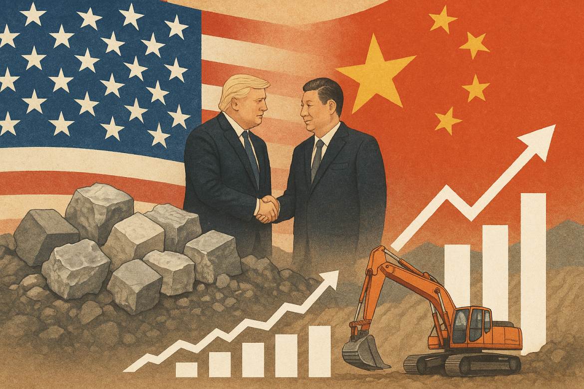 Shares of US-listed rare earth miners rose in premarket trading Thursday after Washington and Beijing reached a framework for a trade deal that could pause planned US tariffs and Chinese export controls on critical minerals. The agreement, which eases fears of supply disruptions, sent several key rare earth stocks higher after a volatile period for the sector.Rare earth stocks rally after trade breakthroughBeijing’s Commerce Ministry confirmed that China will pause its latest rare earth export curbs for a year as part of the agreement. The decision follows a meeting between US President Donald Trump and Chinese leader Xi Jinping in South Korea, where the two sides resolved several trade and economic issues. According to state media outlet Xinhua, Beijing will “study and refine specific plans” during the one-year pause.The announcement boosted shares of rare earth miners in early trading. Critical Metals (CRTM) climbed 13.01%, Trilogy Metals (TMQ) rose 6.03%, USA Rare Earth (USAR) gained 7.81%, MP Materials (MP) advanced 5.3%, and NioCorp Developments (NB) added 4.6%. Privately held REalloys received a letter of interest from the US Export-Import Bank for a loan of up to $200 million to help fund rare earth processing and magnet manufacturing facilities in North America.The rally follows months of heightened volatility across the sector. Rare earth stocks had surged earlier this year amid expectations of tighter Chinese export controls, only to retreat in the run-up to this week’s talks as investors priced in the likelihood of a deal.Trade deal eases fears, but outlook remains uncertainThe agreement marks a temporary reprieve in the ongoing trade tensions between the world’s two largest economies. Trump described the meeting with Xi as “amazing,” declaring that the “rare earth issue has been settled.” He told reporters aboard Air Force One that he expects China’s decision to delay export restrictions to be “routinely extended.”Still, the pause does not eliminate all existing restrictions. China’s earlier curbs, announced in April, remain in place. The prospect of stricter controls in October had initially triggered a rally in the sector, underscoring the market’s sensitivity to developments in China’s rare earths policy.Investors remain cautious about whether the current framework will lead to a longer-term resolution. Analysts note that the one-year delay provides breathing room for both sides to continue negotiations and for companies to diversify supply chains.Strategic importance of rare earths in global supply chainsRare earth elements — a group of 17 minerals with unique magnetic and conductive properties — are essential for a wide range of industries, including technology, electric vehicles, renewable energy, and defense. China dominates the global rare earth supply chain, controlling roughly 70% of production and nearly 90% of processing capacity.This concentration has raised concerns in Washington about the US’s dependence on Chinese supplies, particularly as demand for critical minerals increases with the transition to cleaner energy and advanced technologies. US officials have previously warned that China’s dominance poses strategic challenges in both economic and national security terms.Despite Thursday’s rally, market watchers say the sector’s volatility is unlikely to subside in the near term. While the trade framework signals a thaw in relations, the broader competition over critical minerals, central to both countries’ industrial policies, remains unresolved.The post <a href="https://invezz.com/news/2025/10/30/us-rare-earth-stocks-gain-as-washington-and-beijing-reach-trade-framework/">US rare earth stocks gain as Washington and Beijing reach trade framework</a> appeared first on <a href="https://invezz.com/">Invezz</a>