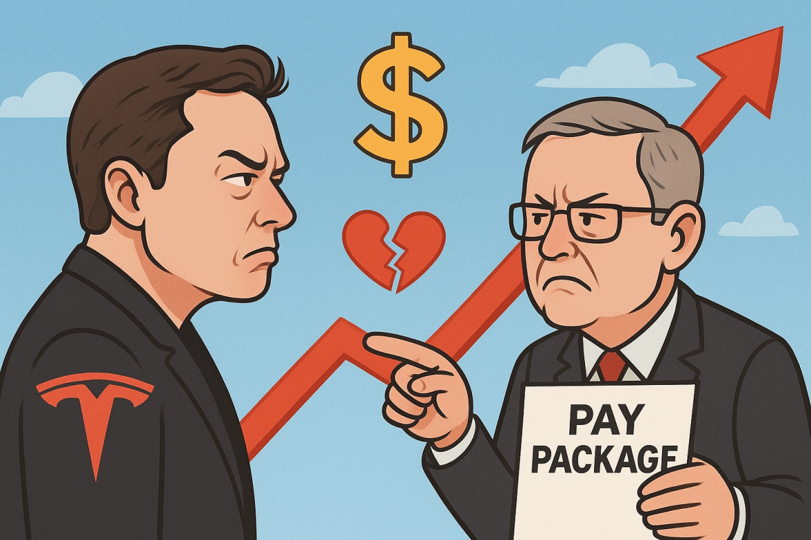 Tesla stock hovered near record levels on Wednesday, bolstered by renewed artificial intelligence optimism and a fresh round of bullish commentary from Wall Street.Shares of the electric-vehicle maker traded as high as $464.16 before easing to $460 in early trading, even as the S&P 500 and Dow Jones Industrial Average rose 0.3% and 0.4%, respectively. Tesla stock is now about 4% below its all-time closing high of $479.86 reached on December 17, 2024, and roughly 6% below its intraday peak of $488.54 hit a day later.Analysts lift price targets for Tesla stockWall Street sentiment toward Tesla remains mixed. BofA Securities raised its price target on the stock to $471 from $341, citing higher valuations for Tesla’s robo-taxi and robot businesses, along with a lower discount rate used in his model.Despite the upward revision, Murphy maintained a Hold rating, calling Tesla’s valuation “stretched.” “We continue to see TSLA as the company with the largest advantage in terms of autonomous driving initiatives and physical AI applications currently in the marketplace,” the analysts wrote.The brokerage firm added:<blockquote>However, we acknowledge that there are challenges in the near term and the current valuation is stretched</blockquote>The stock trades at about 200 times estimated 2026 earnings, placing it among the most expensive names in the S&P 500, alongside Palantir Technologies.According to FactSet, 43% of analysts covering Tesla rate it a Buy, compared with the broader S&P 500 average of around 55%. The average analyst price target now sits at $395, up roughly $25 since Tesla’s third-quarter earnings miss on October 22.Tesla’s recent momentum follows a 1.8% gain on Tuesday, when shares closed above $460 for only the fourth time. Analysts attributed the move to optimism around Tesla’s AI ambitions, which investors see as key to its long-term growth story.Musk’s $1 trillion pay package divides Tesla investorsThe rally coincides with rising tensions over Elon Musk’s compensation plan, which will be put to a shareholder vote next week. In a letter to investors on Monday, Tesla Chair Robyn Denholm warned that <a href="https://invezz.com/news/2025/10/28/tesla-warns-musk-could-leave-if-1-trillion-pay-deal-fails-putting-ai-ambitions-at-risk/">Musk might leave the company</a> if shareholders fail to approve the plan.The proposal, potentially worth up to $1 trillion if performance targets are met, has drawn sharp criticism. Proxy advisory firms ISS and Glass Lewis urged shareholders to vote against it, prompting <a href="https://invezz.com/news/2025/10/23/elon-musk-defends-record-1-trillion-tesla-pay-deal-calls-proxy-firms-corporate-terrorists/">Musk to call them “corporate terrorists”</a> during last week’s earnings call.Despite the backlash, several high-profile investors have publicly backed the package. The State Board of Administration of Florida, which manages over $280 billion in assets and holds more than $1 billion in Tesla shares, said it supports the pay package.ARK Invest CEO Cathie Wood, a longtime Tesla supporter, also endorsed the plan, predicting it could drive “super-exponential growth.” Tesla remains ARK’s largest holding, with around $1 billion in shares.Wedbush Securities analyst Dan Ives echoed that sentiment, saying the compensation plan would help keep Musk focused on advancing Tesla’s “autonomous and robotics future.”However, opposition remains strong among institutional investors. New York State Comptroller Thomas DiNapoli, whose office oversees a retirement fund holding 3.5 million Tesla shares valued at about $1.7 billion, urged shareholders to reject the package, citing an “alarming lack of independence” on Tesla’s board.As Tesla’s annual meeting approaches, the outcome of the vote—and Musk’s reaction to it—could prove pivotal for the stock’s trajectory, even as it hovers within reach of record highs.The post <a href="https://invezz.com/news/2025/10/29/tesla-stock-nears-record-high-as-elon-musks-pay-showdown-nears/">Tesla stock nears record high as Elon Musk’s pay showdown nears</a> appeared first on <a href="https://invezz.com/">Invezz</a>