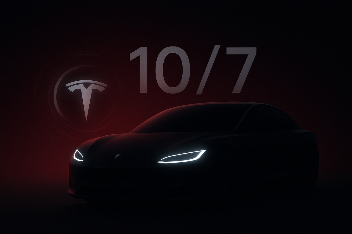Tesla stock climbed early Monday after the electric-vehicle maker hinted at a major reveal, sparking speculation about a possible new model or product unveiling.The company posted a series of cryptic social media clips over the weekend that drew attention from investors and enthusiasts alike. One video featured a black, hubcap-like object with the Tesla logo spinning before the numbers “10/7” appeared — likely pointing to an October 7 announcement. Another showed a car shrouded in darkness, with only its headlights visible.<a href="https://twitter.com/Tesla/status/1975005586283434056"></a><a href="https://twitter.com/Tesla/status/1975005586283434056">Tesla</a><a href="https://twitter.com/Tesla/status/1975005586283434056">@Tesla</a>·<a href="https://twitter.com/intent/follow?screen_name=Tesla">Follow</a><a href="https://twitter.com/Tesla/status/1975005586283434056"></a><a href="https://twitter.com/Tesla/status/1975005586283434056">Watch on Twitter</a><a href="https://twitter.com/Tesla/status/1975005586283434056">View replies</a><a href="https://twitter.com/Tesla/status/1975005586283434056">6:40 am · 6 Oct 2025</a><a href="https://help.twitter.com/en/twitter-for-websites-ads-info-and-privacy"></a><a href="https://twitter.com/intent/like?tweet_id=1975005586283434056">0</a><a href="https://twitter.com/intent/tweet?in_reply_to=1975005586283434056">Reply</a>Copy link<a href="https://twitter.com/Tesla/status/1975005586283434056">Read more on Twitter</a>Tesla shares were up 3% in early trading at ₹443.26, while the S&P 500 and Dow Jones Industrial Average gained 0.4% and 0.2%, respectively.Speculation grows around Tesla’s next modelTesla’s last major product launch came nearly two years ago with the Cybertruck, a highly anticipated pickup that has since underperformed expectations. Executives have indicated that a lower-cost version of the Model Y is in development to help sustain sales following the expiration of US electric vehicle tax credits.Another long-awaited model is the second-generation Roadster, a project first showcased in 2017. Chief Executive Officer Elon Musk said in February 2024 that Tesla was aiming to ship the vehicle this year, but no official timeline has since been confirmed.The company could benefit from a new model introduction. Through September, Tesla sold about 1.22 million cars in 2025, down 6% from the same period a year earlier, despite record third-quarter deliveries of nearly 500,000 vehicles.Analysts on Tesla stockTesla stock fell 2.4% last week, even after reporting stronger-than-expected delivery numbers on Thursday. The muted reaction followed a roughly 40% rally in the month leading up to the report, suggesting the strong results were already priced in.JP Morgan analyst Ryan Brinkman raised his price target on Tesla shares from ₹115 to ₹150 but maintained an Underweight rating.He noted that third-quarter deliveries of 497,000 vehicles exceeded forecasts by around 12% but described the strength as a “temporary pull-forward” ahead of the expiration of US EV credits. JP Morgan expects Tesla to post earnings per share of ₹0.59 for the quarter, about 18% lower than a year earlier.Analysts are now focused on how Tesla’s demand <a href="https://invezz.com/news/2025/10/03/why-tesla-stock-is-extending-its-sharp-decline-on-friday/">will hold up without federal incentives</a>. Wells Fargo analyst Colin Langan warned that fourth-quarter deliveries could weaken as Tesla tapers discounts and promotional offers. He forecast added margin pressure and lower regulatory credit sales, placing his 2025 earnings estimate 29% below Wall Street’s consensus.Goldman Sachs analysts also flagged the loss of tax credits as a near-term challenge but said the company could find support from seasonal demand trends, new model launches, and upcoming events such as its shareholder meeting on November 6.At present, investor attention is centred on Tesla’s mysterious October 7 announcement, which could determine whether the company can reignite growth momentum after a subdued year for electric-vehicle sales.The post <a href="https://invezz.com/news/2025/10/06/why-tesla-stock-is-climbing-over-3-on-monday/">Why Tesla stock is climbing over 3% on Monday</a> appeared first on <a href="https://invezz.com/">Invezz</a>