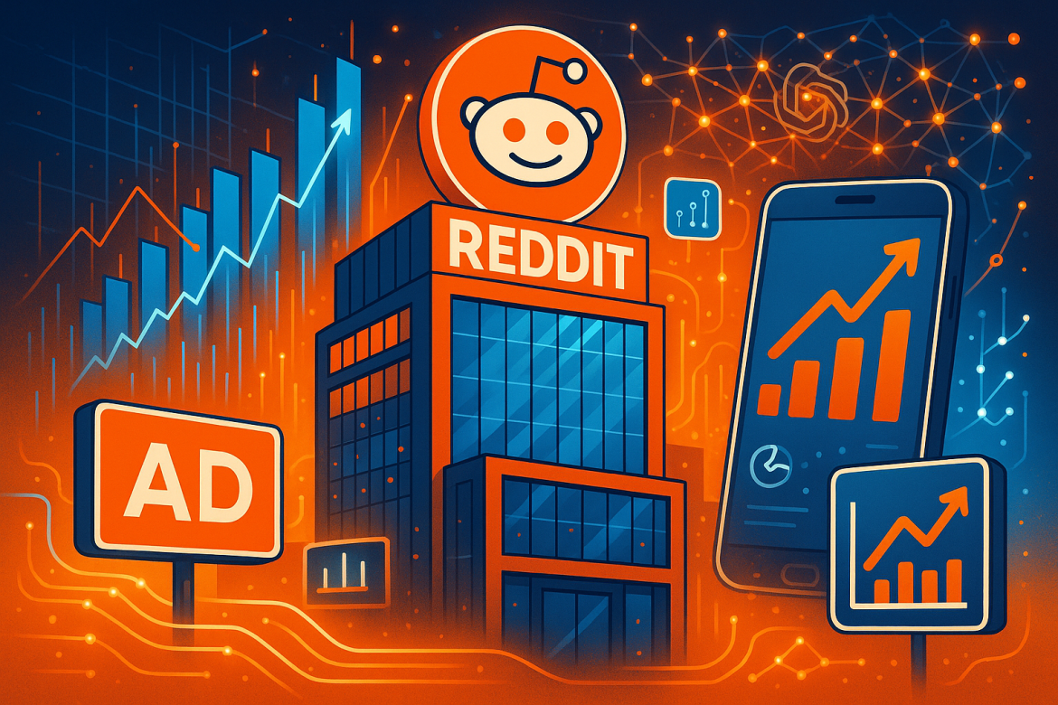 Reddit shares jumped more than 12% on Friday after the social media company posted third-quarter results that exceeded Wall Street estimates and delivered an upbeat outlook for the current quarter. The company’s revenue surged 68% from a year earlier to $585 million, topping the LSEG consensus estimate of $546 million. Earnings per share came in at 80 cents, well ahead of analysts’ expectations of 51 cents.The strong performance was driven by broad-based advertising growth and continued expansion in Reddit’s active advertiser base. The company reported that nine of its top 15 advertiser verticals grew more than 50% year-over-year, underscoring strong momentum across key markets. Reddit’s outlook for the fourth quarter also exceeded forecasts. The company projects revenue between $655 million and $665 million, higher than Wall Street’s consensus estimate of $638 million. Management expects adjusted earnings before interest, taxes, depreciation, and amortization (EBITDA) to range from $275 million to $285 million in the December quarter.According to Morgan Stanley analyst Brian Nowak, the results reflect Reddit’s “continued progress across its ad and platform initiatives,” with a “long runway for growth” in both attracting new advertisers—up 75% year-over-year in the third quarter—and expanding ad spending from existing clients.User growth and engagement trendsReddit’s daily active users climbed 19% year-over-year to 116 million, surpassing Wall Street’s projection of 114 million. The company attributed the growth in part to new users arriving from Google searches and increased engagement among logged-in users, who tend to generate higher advertising revenue. Globally, logged-in users rose 14% to 50.2 million.However, user growth showed signs of moderation compared with the previous quarter. Daily active unique users increased 7% to 23.1 million from a year earlier, below the 12% growth recorded in the second quarter. The company acknowledged the potential impact of AI-powered search tools, such as ChatGPT and Google’s AI Overview, on user acquisition but noted that the effect so far has been limited.“I’m looking forward to continuing to work on these things with these partners, but they’re not a major traffic driver today,” said CEO Steve Huffman during the earnings call. “But I think there’s plenty of opportunity there as we continue to work together.”AI partnerships and market performanceWhile advertising remains Reddit’s main source of revenue, the company has been expanding its data licensing business. “Other revenue,” which includes licensing deals with Google and OpenAI to train their generative AI models, rose 7% year-over-year to $36 million. Reddit has also introduced its own generative AI feature, Reddit Answers, which uses content from its vast communities to provide contextualized responses to user queries.Following the strong results, Reddit’s stock climbed as much as 18.7% on Friday to $230.97. The stock is now up around 33% in 2025, far outperforming the S&P 500’s 16% gain. Despite the recent rally, shares remain about 23% below their all-time high of $282.95 reached in mid-September.Overall, Reddit’s better-than-expected quarterly performance and improved advertising metrics suggest that the company is gaining traction with marketers while continuing to strengthen user engagement and diversify revenue through AI-related partnerships.The post <a href="https://invezz.com/news/2025/10/31/reddit-stock-surges-12-after-beating-q3-estimates-and-forecasting-strong-ad-growth/">Reddit stock surges 12% after beating Q3 estimates and forecasting strong ad growth</a> appeared first on <a href="https://invezz.com/">Invezz</a>